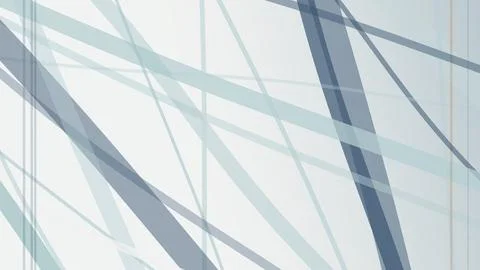 Abstract geometric ray lines in soft cool blues create a modern, airy look,.. Stock Illustration