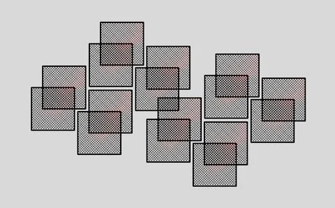 Abstract Geometric Rectangle Pattern with Crosshatch Texture on Gray Bac 스톡 일러스트