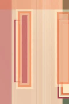 Abstract geometric rectangles arranged in warm pink, cream, and muted green.. Stock Illustration
