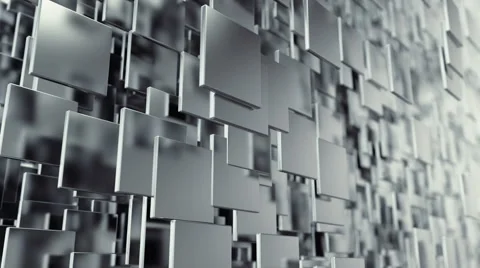 Abstract Geometric Rectangles Background Random Motion, 3d Loopable Animation 4k Video stock 66543808