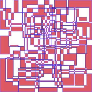 Abstract geometric rectangles Stock Illustration