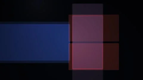 Abstract geometric rectangular shapes sliding and overlapping on a dark bac.. Stock Footage 346328648