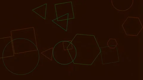 Abstract geometric red background with subtle hexagonal pattern design backdr Stock Footage 342161209