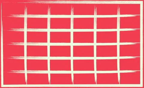 Abstract geometric red background white grid fuzzy lines Stock Illustration