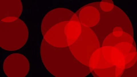 Abstract geometric red blobs on deep black background design elements Stock Footage 341059144