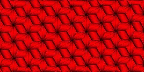 Abstract geometric red metallic background seamless pattern with polygonal st Stock Illustration
