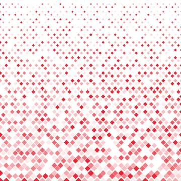 Abstract geometric red squares pattern on white background. Stock Illustration
