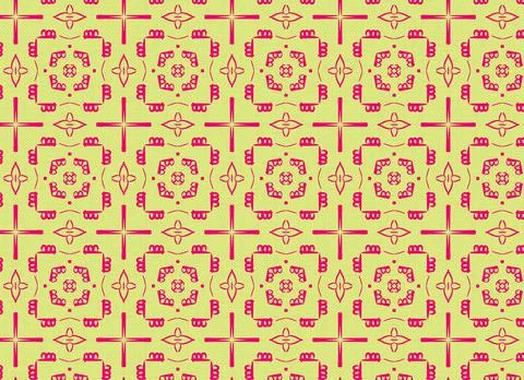 Abstract geometric repeat ajrak block pattern for wall tile decor textile des Stock Illustration