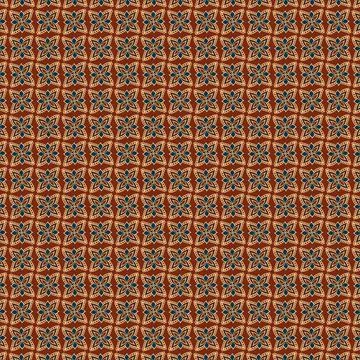 Abstract geometric repeat ajrak block pattern for wall tile decor textile des Stock Illustration