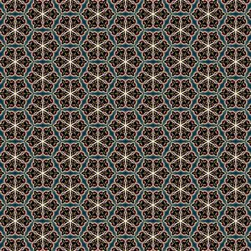 Abstract geometric repeat ajrak block pattern for wall tile decor textile des Illustrazione stock