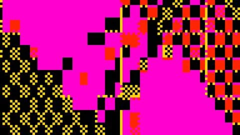 Abstract geometric retro 8-bit pixel background design 스톡 일러스트