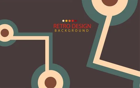 Abstract  geometric retro background with diagonal lines and shapes. Vector.. Stock Illustration