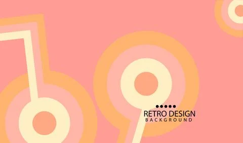 Abstract  geometric retro background with diagonal lines and shapes. Vector.. 스톡 일러스트