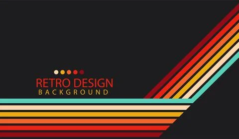 Abstract  geometric retro background with diagonal lines and shapes. Vector.. イラスト素材
