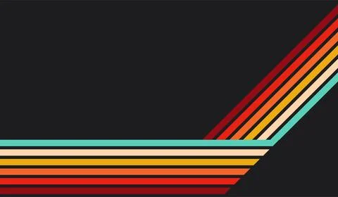 Abstract  geometric retro background with diagonal lines and shapes. Vector.. 스톡 일러스트