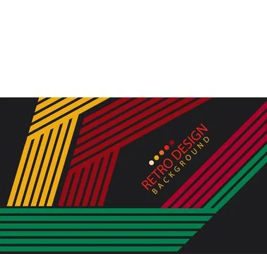 Abstract  geometric retro background with diagonal lines and shapes. Vector.. イラスト素材