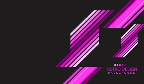 Abstract geometric retro background with diagonal lines and shapes. Vector .. イラスト素材
