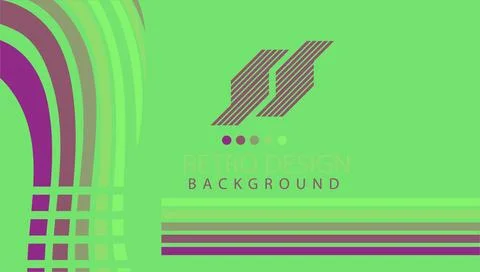 Abstract geometric retro background with diagonal lines and shapes. Vector .. Stockillustratie