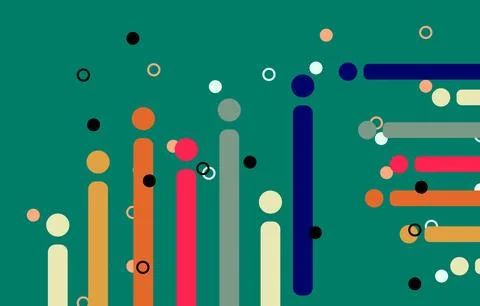 Abstract geometric retro background with diagonal lines and shapes. Vector .. 写真素材