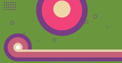 Abstract geometric retro background with round and lines design elements. r.. 스톡 일러스트