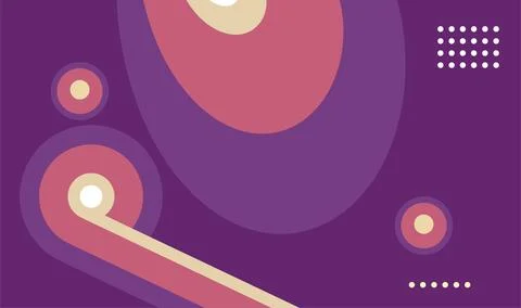 Abstract geometric retro background with round and lines design elements. r.. 스톡 일러스트