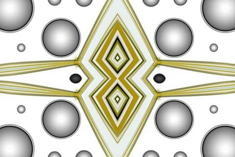 Abstract geometric retro background style with circle objects Stock Illustration