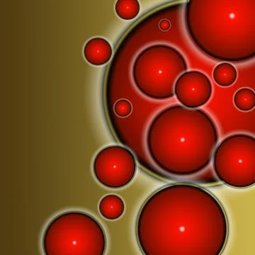 Abstract geometric retro background style with circle objects 스톡 일러스트