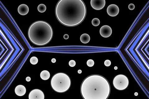 Abstract geometric retro background style with circle objects 库存插图