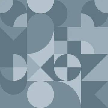 Abstract geometric retro design. Vector seamless pattern in grey shades Illustrazione stock