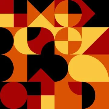 Abstract geometric retro design. Vector seamless pattern Stock Illustration