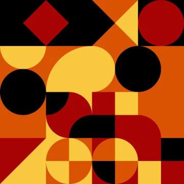 Abstract geometric retro design. Vector seamless pattern Stock Illustration