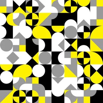 Abstract geometric retro design. Vector seamless pattern Stock Illustration