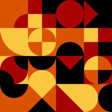 Abstract geometric retro design. Vector seamless pattern Stock Illustration