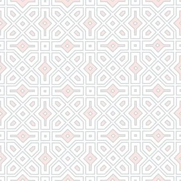 Abstract geometric retro seamless pattern. Mosaic design tile background Stock Illustration