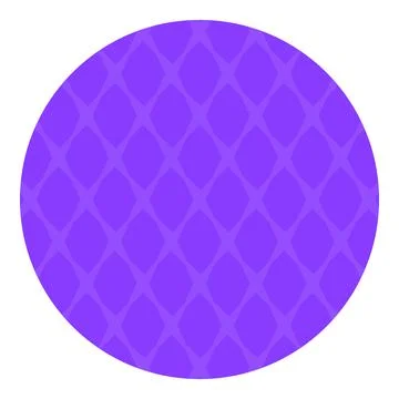 Abstract geometric rhombus pattern round purple badge vector illustration Stock Illustration