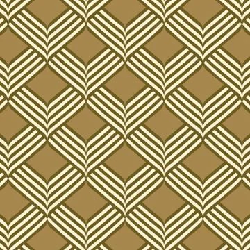 Abstract geometric ribbon pattern seamless background Stock Illustration
