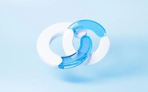 Abstract geometric ring, 3d rendering. Stock Illustration