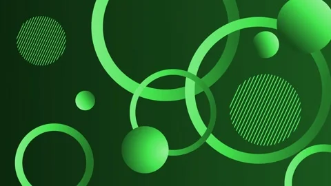 Abstract geometric rings on gradient background animation Vidéo 334964932