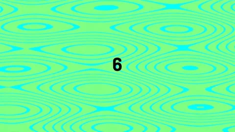 Abstract geometric ripple pattern background with vibrant green and cyan wave Stock Footage 342093739