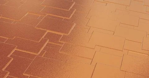 Abstract geometric rose golden backgroundfoil tiles texture seamless loop bac Illustrazione stock