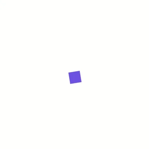 Abstract geometric rotating purple square animation on white background. Mo.. Vídeo Stock 329227801