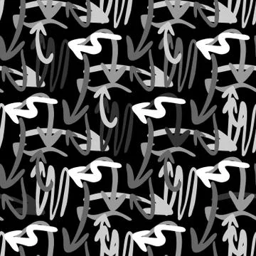 Abstract geometric rought arrow pattern. Vector arrows Stock Illustration