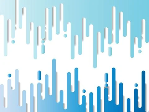 Abstract geometric rounded shapes flow of melting ice or paint background wit Stock Illustration