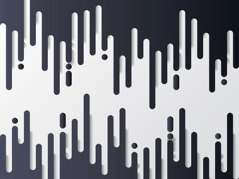 Abstract geometric rounded shapes flow of melting ice or paint background wit イラスト素材