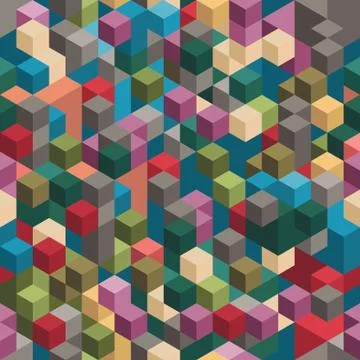 Abstract geometric seamless background Stock Illustration