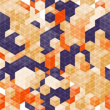 Abstract geometric seamless background. Stock Illustration