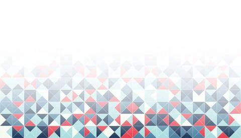 Abstract geometric seamless background. Triangle graphic design background Stock Illustration