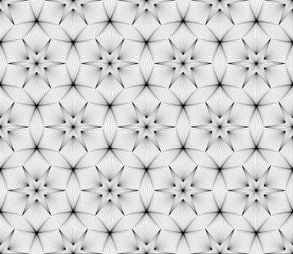 Abstract geometric seamless background on vector graphic art. Stock Illustration