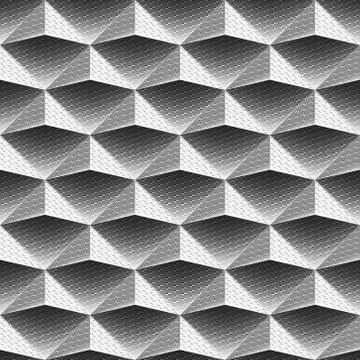 Abstract geometric seamless background on vector graphic art. Stock Illustration