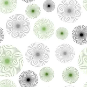 Abstract Geometric Seamless Circle Pattern Stock Illustration